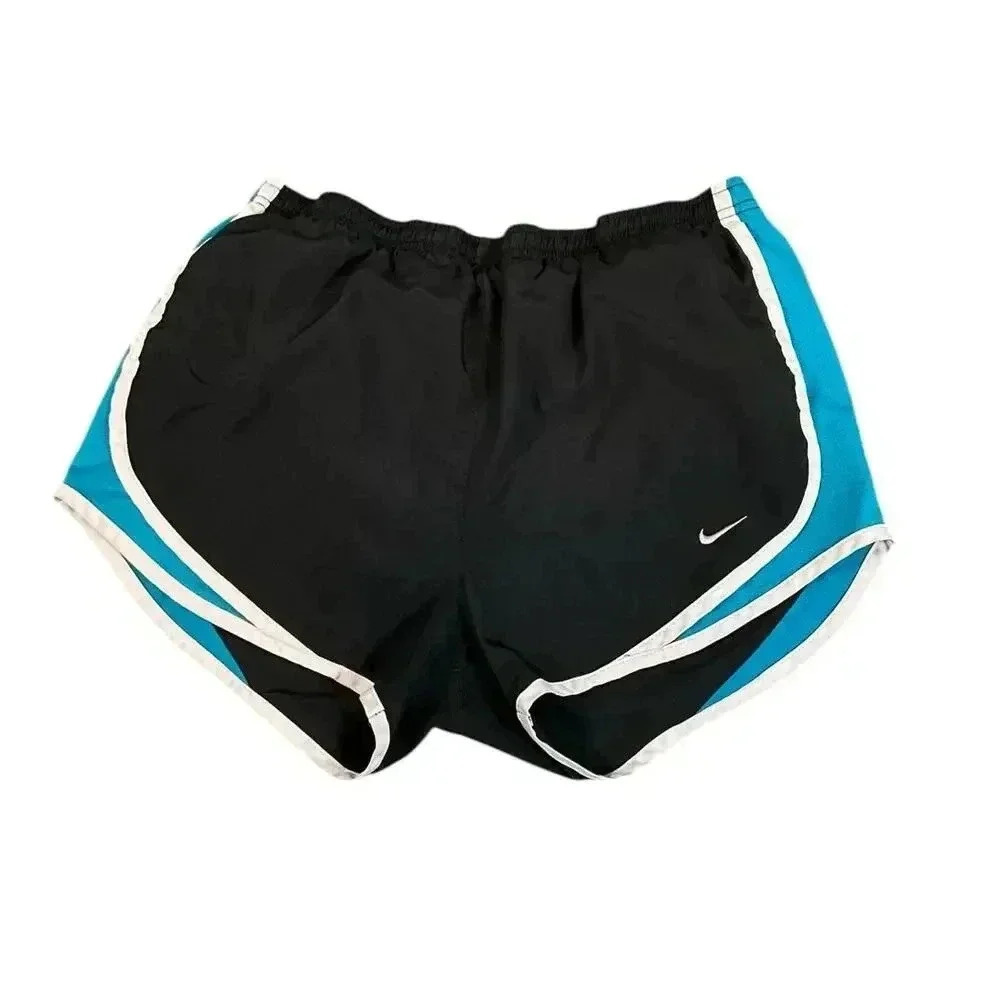 Nike Dri-Fit Running Shorts Women's Size S Built in Undershorts Drawstring Black